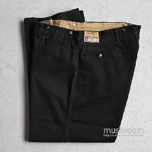 Lee 721 BLACK COTTON TWILL WORK TROUSERS（BIG SIZE）