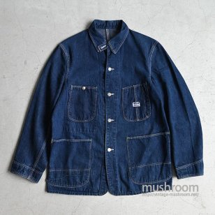 MW PIONEER DENIM COVERALL WITH CHINSTRAP