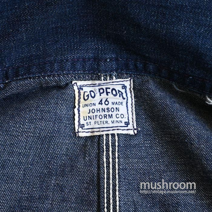 1940年代　ヒッコリーオーバーオール　GO-PFOR ゴーファー 1940年代 ヒッコリーオーバーオール GO-PFOR ゴーファー