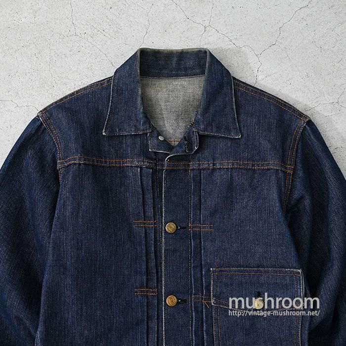 BIG SMITH ONE POCKET DENIM JACKET WITH BUCKLEBACK（DARK