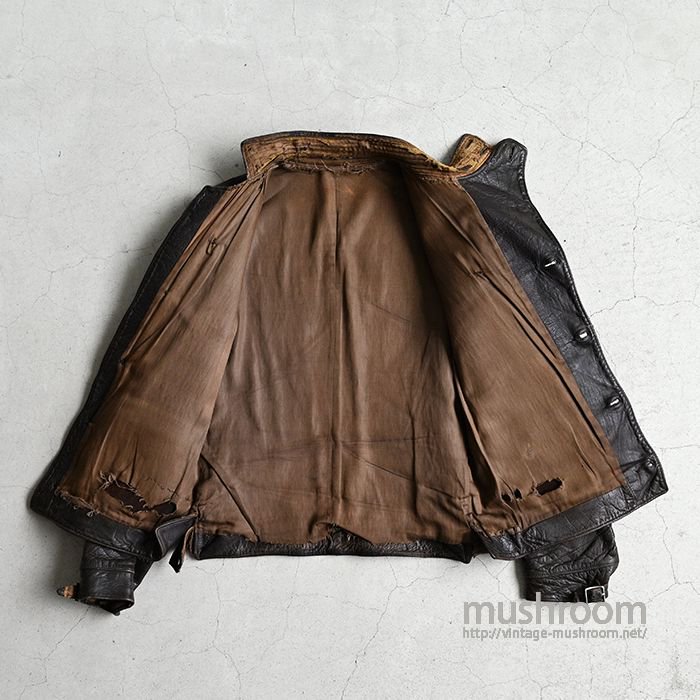 UNKNOWN AVIATOR STYLE LEATHER JACKET - 古着屋 ｜ mushroom