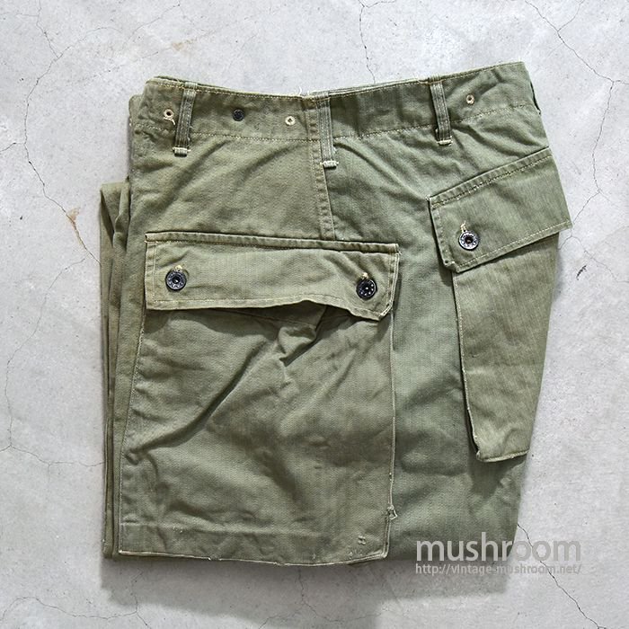 USMC P-44 HBT TROUSERS（UNUSUAL BUTTON TYPE） - 古着屋 ｜ mushroom