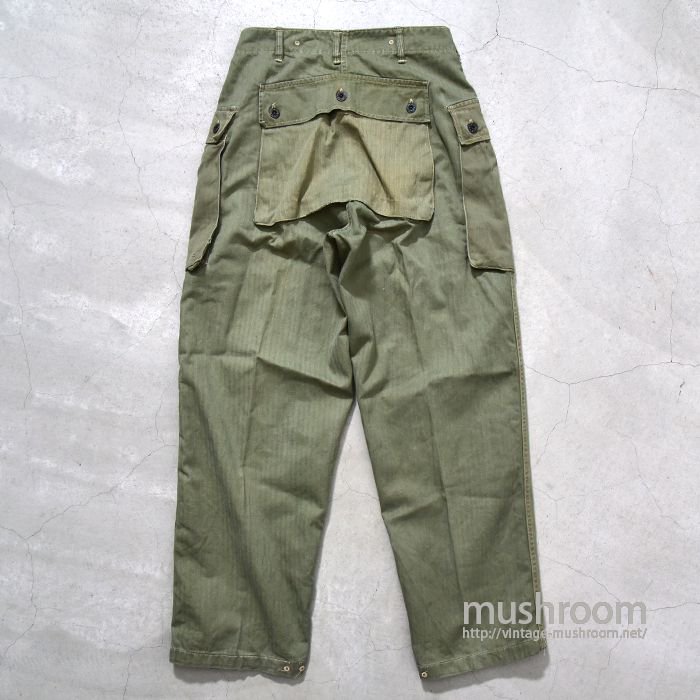 USMC P-44 HBT TROUSERS（UNUSUAL BUTTON TYPE） - 古着屋 ｜ mushroom(マッシュルーム) ヴィンテージ クロージングストア