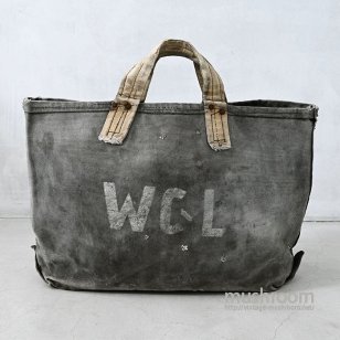 OLD TWO-TONE CANVAS COAL BAG