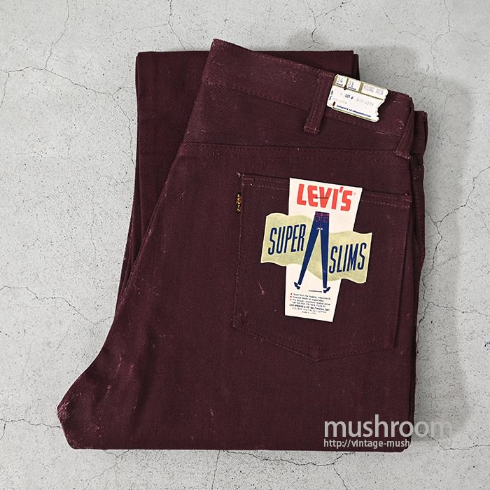 LEVI'S 606 BIGE SUPER SLIM COTTON PANTS（DEADSTOCK/W34L31