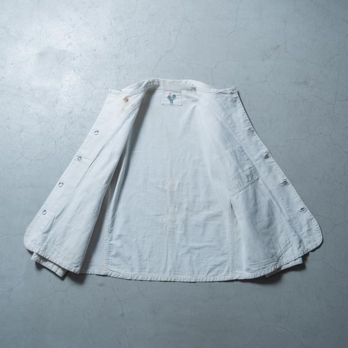 CAN'T BUST'EM WHITE COTTON COVERALL - 古着屋 ｜ mushroom