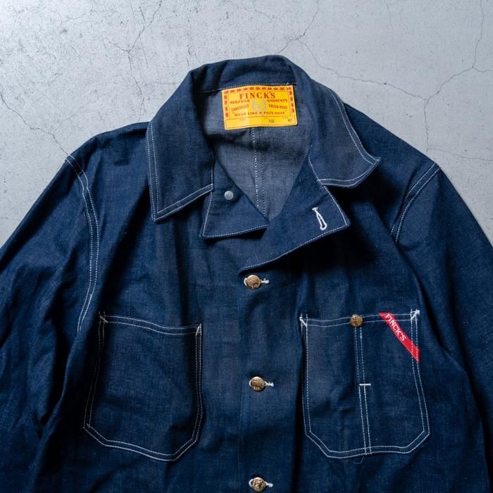 Janさま専用　FINCK\"Sヴィンテージ　オーバーオール FINCK'S DENIM COVERALL（DEADSTOCK/40） - 古着屋 ｜ mushroom