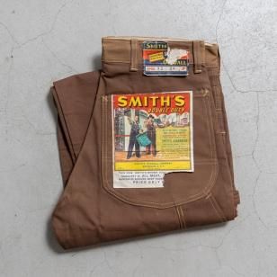 SMITH'S BROWN DUCK WORK PANTSDEADSTOCK/W32L28