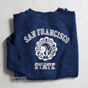 OLD FLOCK PRINT SWEAT SHIRTDEADSTOCK/XL