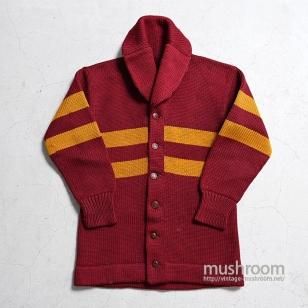 OLD BORDER STRIPE SHAWLCOLLER CARDIGAN