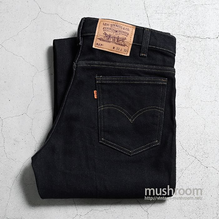 LEVI'S 517-2059 BLACK JEANS（W33L32/ALMOST DEADSTOCK） - 古着屋