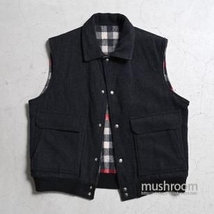 WOOLRICH  REVERSIBLE WOOL VESTALMOST DEADSTOCK/L