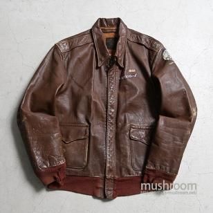 USAAF A-2 LEATHER FLIGHT JACKET44/GOOD CONDITION