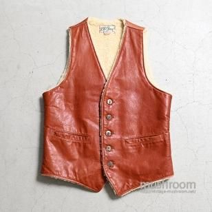 L.L.BEAN LEATHER VESTM-LONG