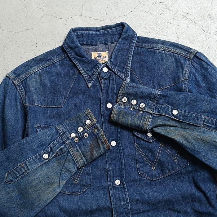 WRANGLER 27MW DENIM WESTERN SHIRT（2nd/15-32） - 古着屋