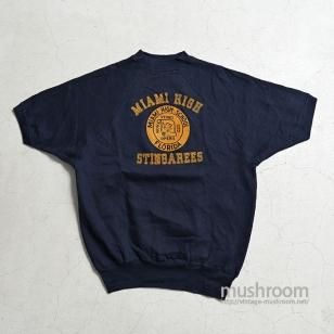 VELVA SHEEN FLOCK PRINT S/S SWEAT SHIRTDEADSTOCK/X-LARGE