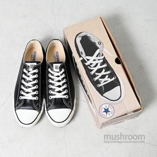 CONVERSE ALL STAR BLK LEATHER WITH BOXMINT CONDITION/US 8