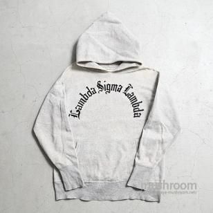 OLD BLK FLOCK PRINT SWEAT HOODY 