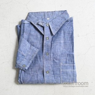 OLD CHAMBRAY WORK SHIRT WITH CHINSTRAPDEADSTOCK/18