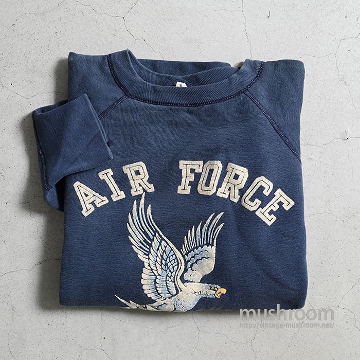 SPRUCE COLOR FLOCK PRINT SWEAT SHIRT（AIR FORCE ACADEMY/XL