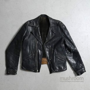 PETERS BLK HORSEHIDE LEATHER SPORTS JACKETGOOD CONDITION