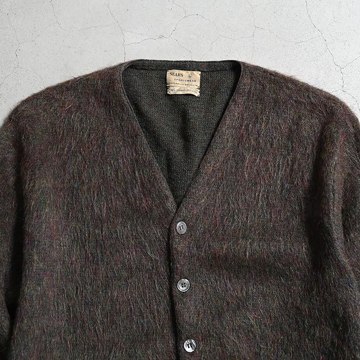 SEARS MOHAIR CARDIGAN（VERY GOOD CONDITION/LARGE） - 古着屋 