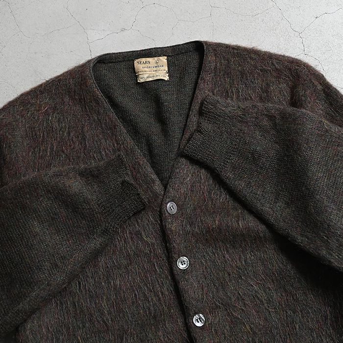 SEARS MOHAIR CARDIGAN（VERY GOOD CONDITION/LARGE） - 古着屋 