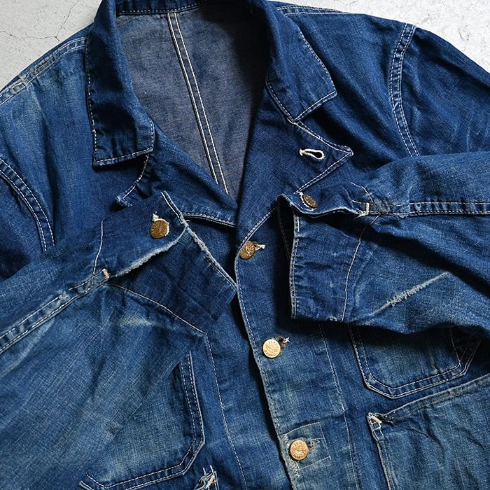 ROUND HOUSE ENGINEER DENIM JACKET - 古着屋 ｜ mushroom