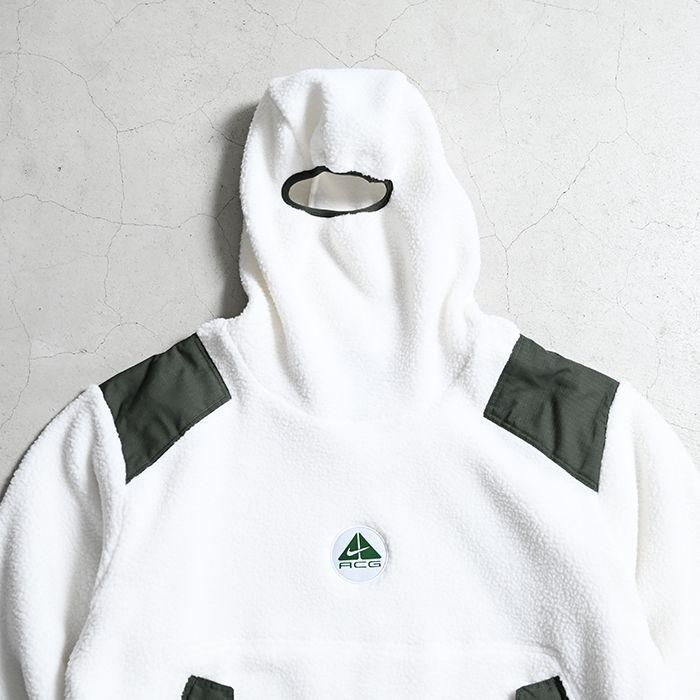 NIKE ACG BALACLAVA SHERPA FLEECE HOODY（DEADSTOCK/MEDIUM/WHITE ...