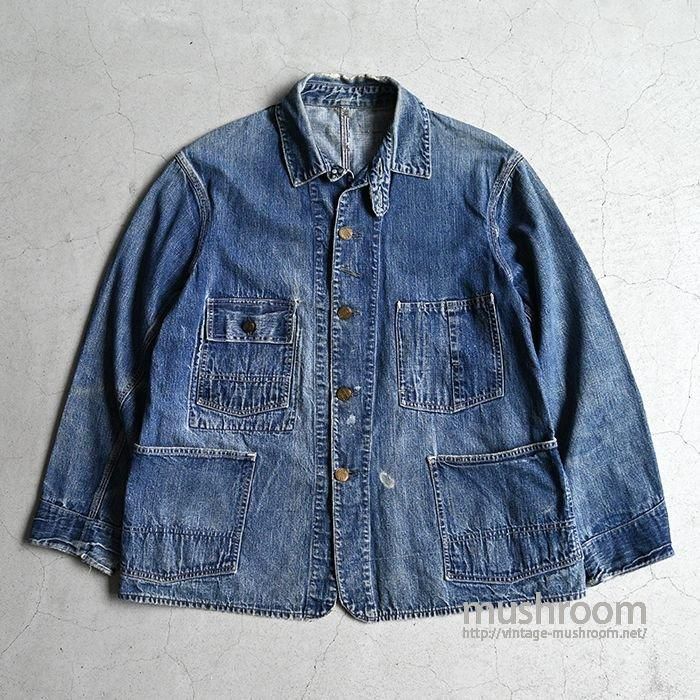 HERCULES DENIM COVERALL WITH CHINSTRAP - 古着屋 ｜ mushroom