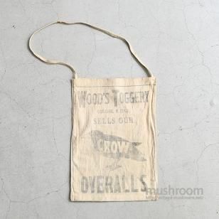 CROW OVERALLS CANVAS MAGAZINE BAGGOOD CONDITION