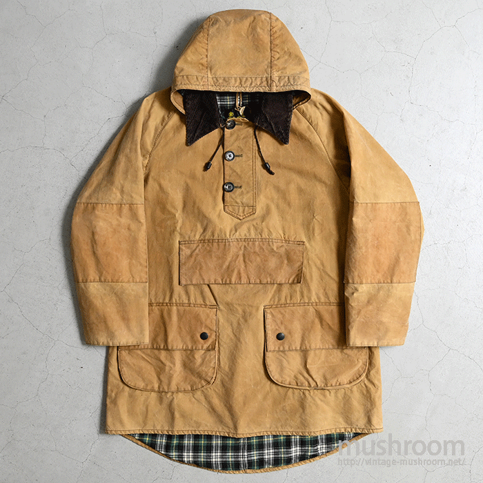 domino barbour 90s ノンオイル ロングシェアマン BARBOUR LONGSHOREMAN Waxed Cotton JACKET('90/MEDIUM