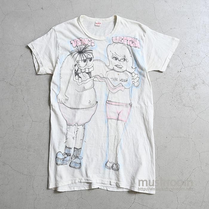 OLD AIR BRUSH-PRINTED T-SHIRT - 古着屋 ｜ mushroom