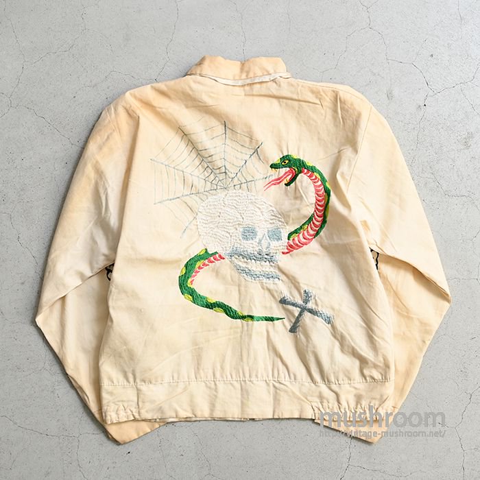 JAPAN SOUVENIR JACKET（SKULL EMBROIDERY） - 古着屋 ｜ mushroom