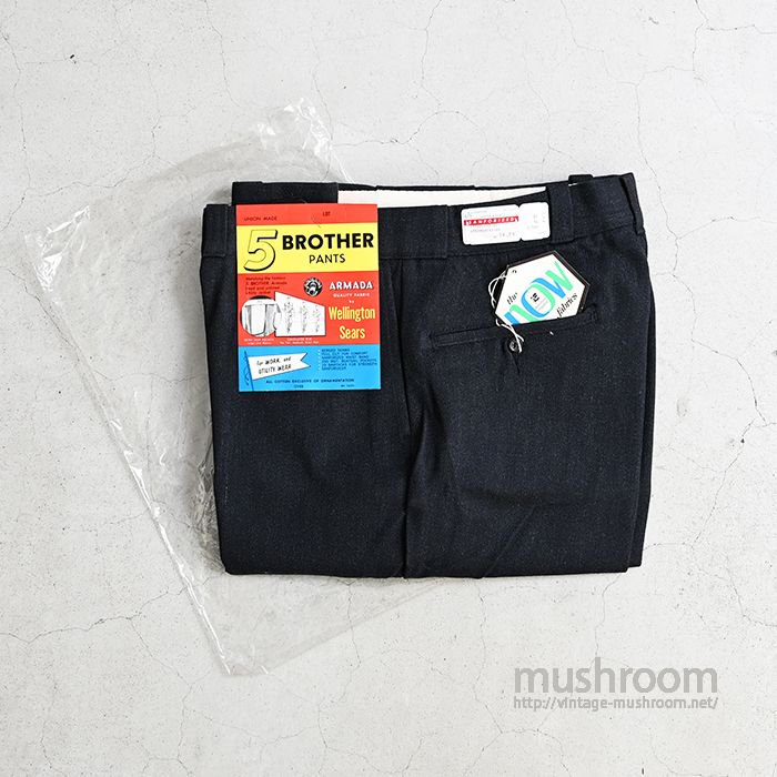5 BROTHER WHIPCORD WORK TROUSER（DEADSTOCK/W34L28） - 古着屋 