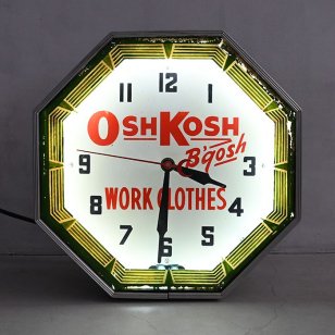 OSH KOSH ADVERTISING NEON SIGN GOOD CONDITION