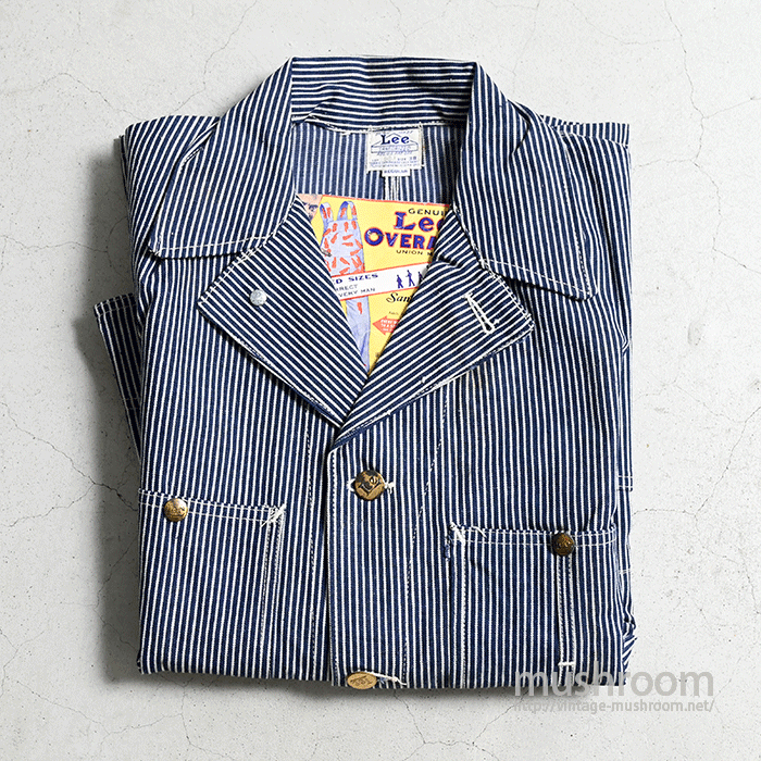 Lee 98-J HICKORY STRIPE COVERALL(DEADSTOCK/38) - 古着屋 Lee 98-J HICKORY STRIPE COVERALL(DEADSTOCK/38) - 古着屋