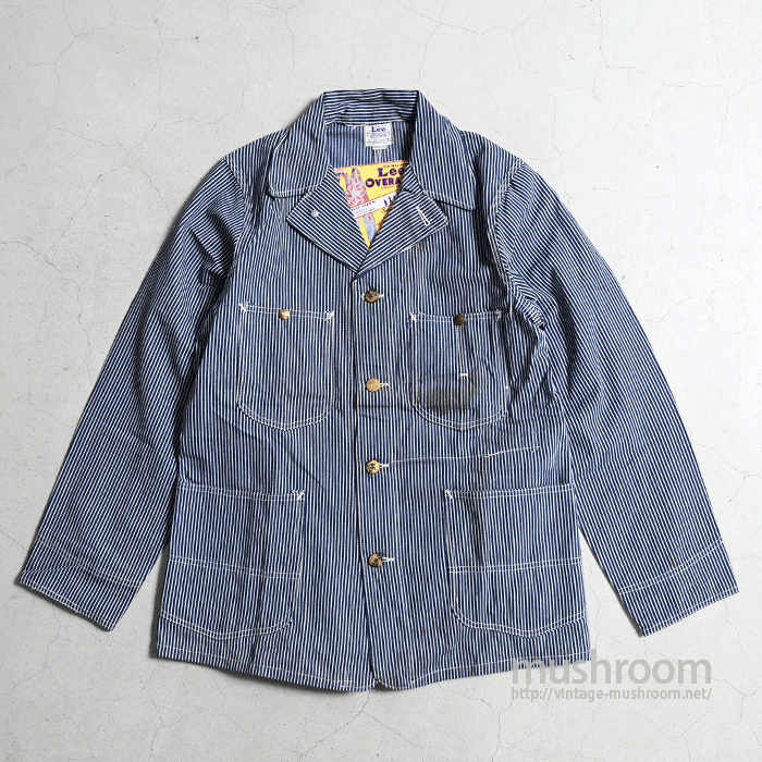 Lee 98-J HICKORY STRIPE COVERALL(DEADSTOCK/38) - 古着屋 Lee 98-J HICKORY STRIPE COVERALL(DEADSTOCK/38) - 古着屋