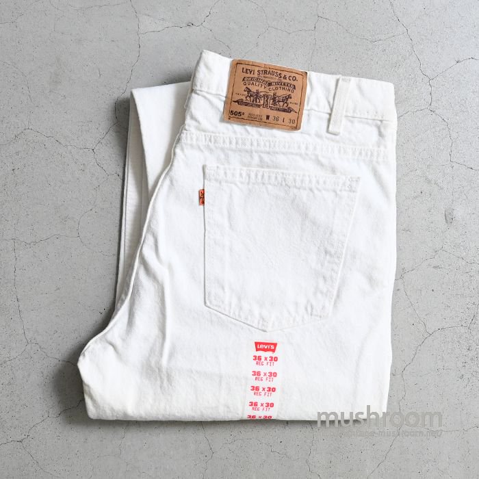 LEVI'S 505-0251 WHITE JEANS（DEADSTOCK/W36L30） - 古着屋 