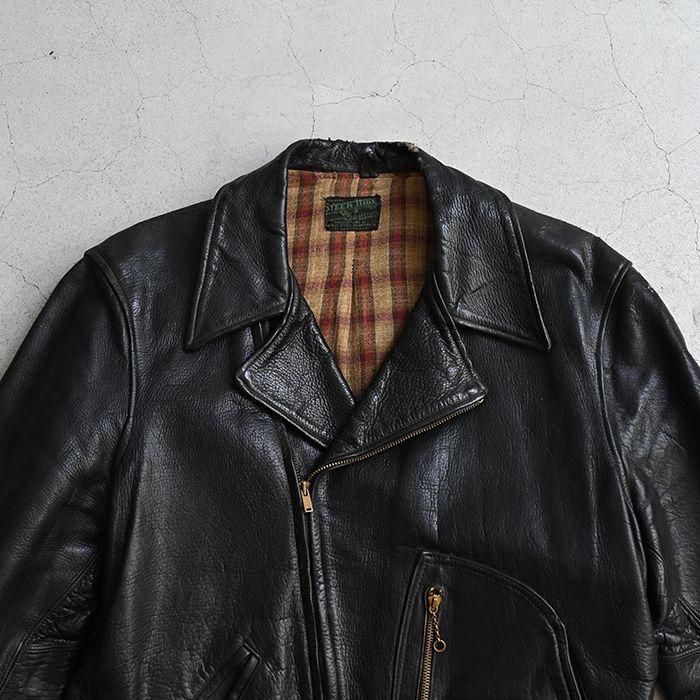 専用　　ヴィンテージ　ハンガリー　ジャケット レギュラーフィットグレインカーフレザーボンバージャケット – EVISU