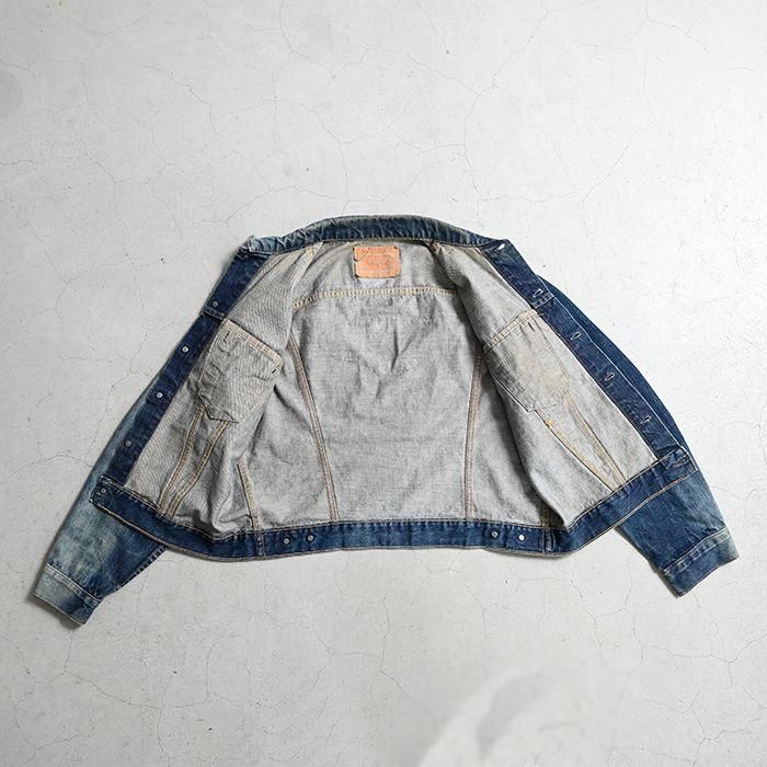 LEVI'S 70505(557) W/NAME DENIM JACKET（46/SUN FADE） - 古着