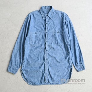 U.S.NAVY CHAMBRAY SHIRT WITH STENCIL15/GOOD CONDITION