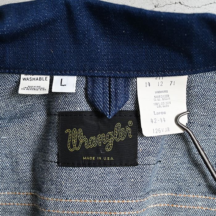 WRANGLER 126MJR DENIM JACKET（DEADSTOCK/42-44/②） - 古着屋 