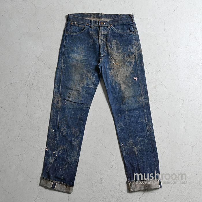 COWHIDE 5-POCKETS JEANS WITH SELVEDGE（AMAZING FADE） - 古着