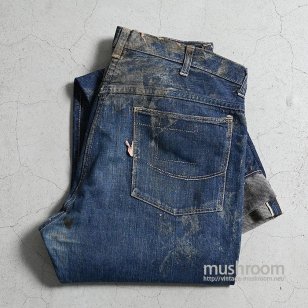 COWHIDE 5-POCKETS JEANS WITH SELVEDGEAMAZING FADE