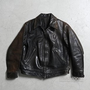 LEWIS BROWN LEATHER SPORTS JACKETGOOD CONDITION