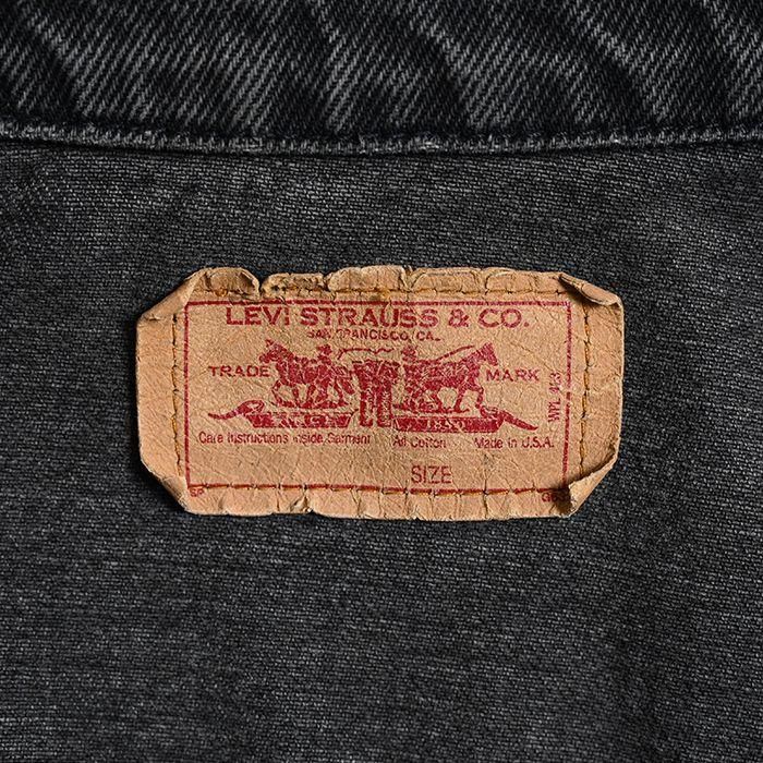 リーバイス　70507 0270 LEVI'S 70507-0270 BLACK DENIM JACKET（MEDIUM） - 古着屋