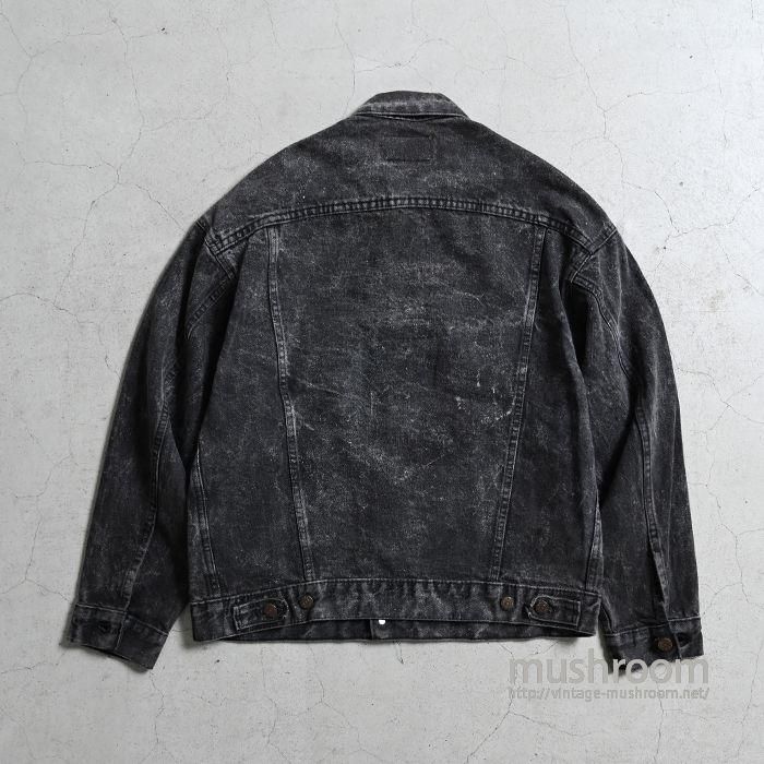 【超雰囲気】88年製 Acid Black Levi's 70507 アシッド LEVI'S 70507-0253 ACID WASH BLACK DENIM JACKET（'87/MEDIUM