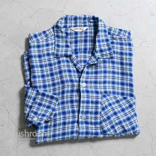 Wash and Wear L/S PLAID RAYON BOX SHIRTLARGE/GOOD CONDITION