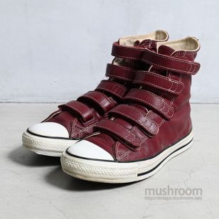 CONVERSE BELCRO ALL-STAR HI LEATHER SHOES（US 6 1/2/GOOD CONDITION）